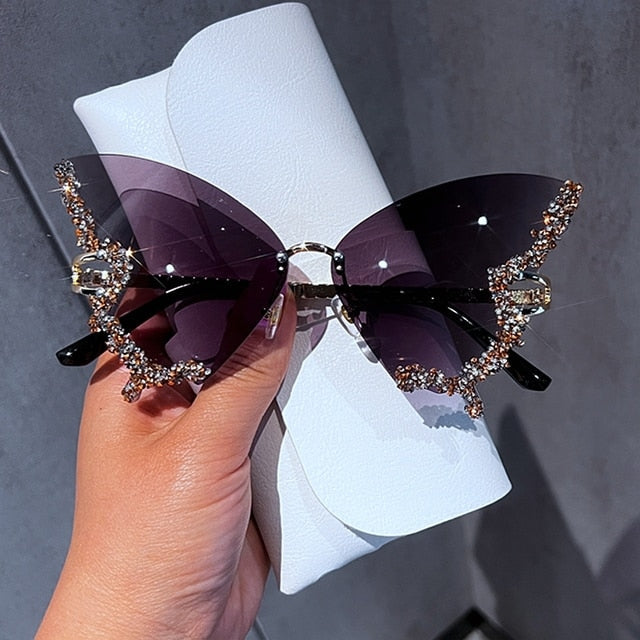 Diamond Butterfly Sunglasses⚠️