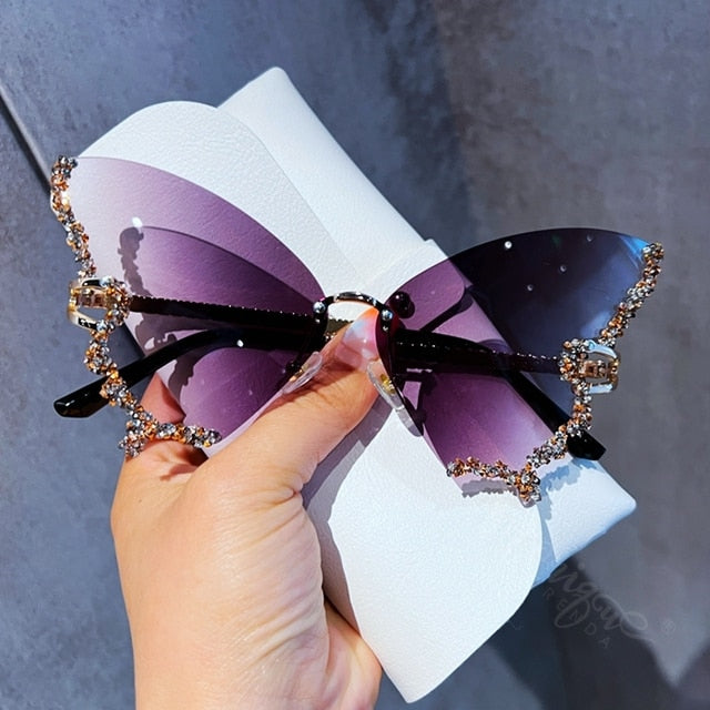 Diamond Butterfly Sunglasses⚠️