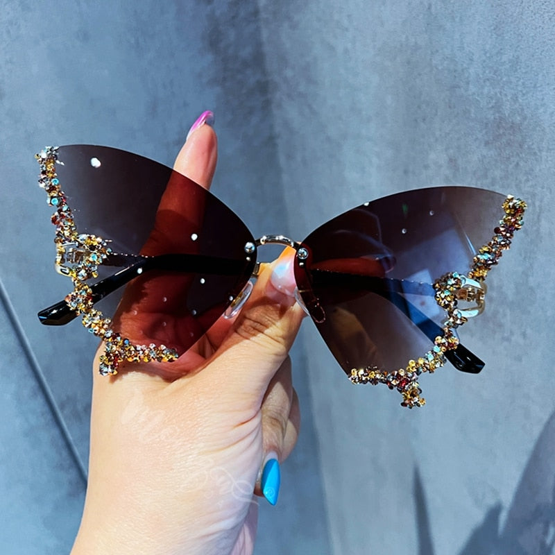 Diamond Butterfly Sunglasses⚠️